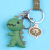 Creative Dinosaur Key Chain Customization Cartoon Mobile Phone Pendant Bag Ornaments Geometric Section Small Gift Factory Direct Sales