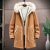 Winter Cotton-Padded Coat Men's Hooded Large Fur Collar Long Thickened Berber Fleece-Lined Wool Coat 2020 New Clothes-Music of the Tide