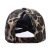 Hat European and American Washed Distressed Leopard Print Big Cross Baseball Hat Outdoor Ripped Curved Brim Sun Hat Factory Direct Sales