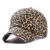 Hat European and American Washed Distressed Leopard Print Big Cross Baseball Hat Outdoor Ripped Curved Brim Sun Hat Factory Direct Sales