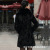 Haining Mink Fur Coat 2020 New Winter Mid-Length Mosaic Women's Marten Overcoats Slim Fit Fox Fur Collar