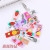 Japan and South Korea Internet Hot Same Fruit Cartoon Children Barrettes Rectangular Printing Hairpin Headdress Ornament Shredded Hair Bangs Clip