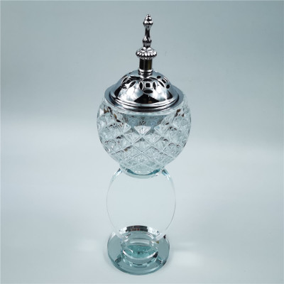 Home Furnishings Crystal Incense Burner Incense Burner Incense Burner Charcoal Burner Muslim Halal Arab Factory Direct Sales