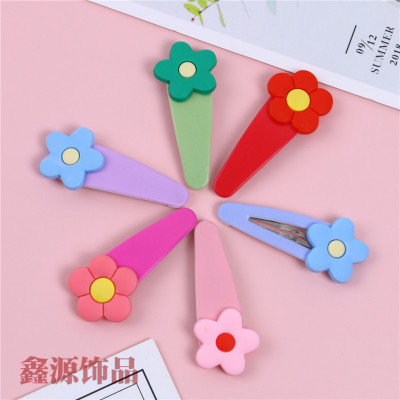 Children Headwear Card BB Clip Broken Hair Clip Candy Color Hair Clip Girls Fringe Hairpin Soft Hairpin Headdress