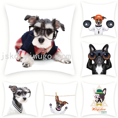 Cartoon Anime Short Plush Digital Printed Pillowcase Support Custom Sofa Office Cushion Car Back