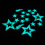 Manufacturers Supply Luminous Patch Wall Stickers Toys Luminous Stars Moon Maple Leaf Wholesale