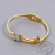 Rose Golden Butterfly Love Titanium Steel Bracelet Female Japanese and Korean Fashion Lady Diamond-Embedded Open Spring Anti-Sensitive Wristband Bracelet