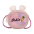 Children's Bags 2020 New Korean Fashion Laser All-Match Shoulder Small Crossbody round Bag Cute Princess Bunny Bag