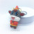 Cartoon Couple Fu Niu Keychain Female Cute Year of the Ox Mascot Key Chain Handbag Pendant Customized Gift Wholesale
