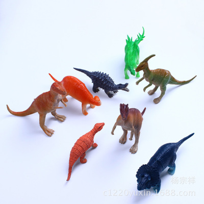 Manufacturers Supply Plastic Dinosaur Animal Toys Spray Paint Dinosaur and Spray Paint Animal Large Barrels Wholesale