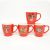 In Stock Wholesale Mother's Day Cup Red Ceramic Cup Customizable Promotional Cup Factory Direct Sales