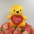 Plush Toy Holding-Heart Bear Sitting Love Bear Doll Pendant Cartoon Bouquet Doll Prize Claw Doll