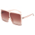 Cross-Border Square Sunglasses European and American Brown Men's and Women's Same One-Piece Sunglasses Gradient UV400 Ty9003