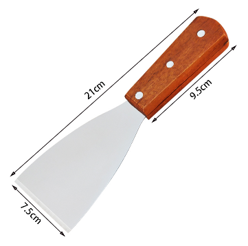 Small Bevel Shovel with Wooden Handle Baking Shovel