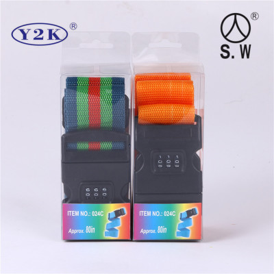 Travel Password with Luggage Belt Ratchet Tie down Business Trip Strap Packing Strap Baggage Carousel Box Reinforcement Lock Strap