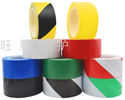 Fire Warning Tape Black and Yellow Landmark Zebra Tape Wear-Resistant Twill Safety Floor PVC Tape