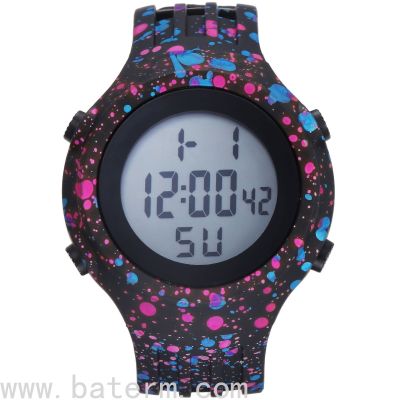 Trend Fashion Large Dial Digital Display Multifunctional Waterproof Electronic Sports Watch Painted  Students 