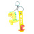 Creative Cartoon Dinosaur Doll Keychain Men's and Women's Car Key Pendant Chain Three-Dimensional Geometric Cut Small Gift