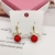 Short Ear Hook Symmetrical Bow Pearl Earrings Personality Minimalist Elegant Petite Earrings Women