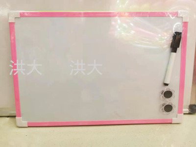 Plastic Color Frame Magnetic Whiteboard Writing Message Board Suction Plastic Packaging Film with Whiteboard Marker