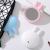 OL with Light Led Make-up Mirror Douyin Online Influencer Fill Light Mirror USB Charger Cute Rabbit Dressing Mirror 46G