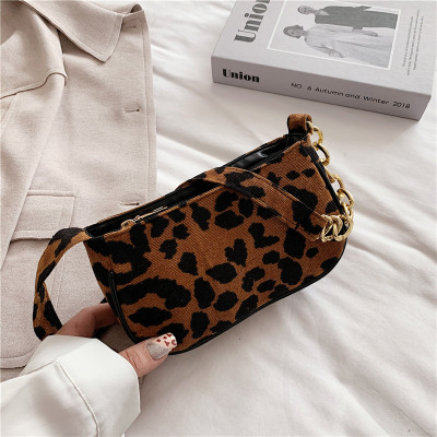 New Fashion Handbag Textured Women's Bag High Shoulder Bag Niche Baguette Bag Zebra Animal Pattern Small Bag Underarm Bag