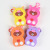 New Children's Bags Clutch Cartoon Cute Mini Bear Silicone Baby Coin Purse Fashion Combination Bags
