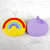 Cute Creative Coin Purse Customized Cartoon Rainbow Children's Small Bags Earphone Key Coin Bag Women Wallet