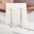 Elegant Pearl Long Fringe Earrings Sterling Silver Needle Fashion All-Match Stud Earrings Ear Rings