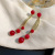 Elegant Pearl Long Fringe Earrings Sterling Silver Needle Fashion All-Match Stud Earrings Ear Rings