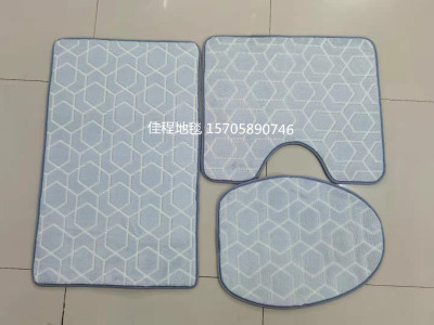 New Combination Floor Mat Night Fluorescent Toilet Combination Floor Mat Luminous Non-Slip Mat New Foot Mat Shiny Mat