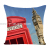 Cross-Border Hot Selling London Street View Linen Digital Printed Pillowcase Sofa Cushion Bedroom Bedside Cushion Wholesale