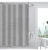 Linen-like Gray Shower Curtain Polyester Fabrics Waterproof Curtain Advanced Waterproof Curtain Japan Nordic Bathroom Curtain