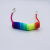 2021 New Haojue Rainbow Spring Wire Telescopic Extension Data Cable Mobile Phone Fast Charging Colorful Weaving