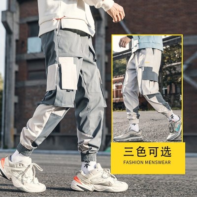 Autumn and Winter Men's Wear Ankle Banded Working Pants Men's Fashion Brand Loose Pants Korean Fashion Men's Common Style Casual Pants Fashion