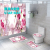 STAR MAT Nordic Ins Series Four-Piece Floor Mat Shower Curtain Waterproof Three-Piece Floor Mat Bathroom Curtain