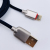 Haojue Popular Export European EU Zinc Alloy Metal Braided Data Cable Phone Fast Charge Line High-End