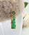 Factory Wholesale Inlaid Green Chalcedony Garnet Bamboo Joint Pendant Live Supply Fashion Jade Agate Pendant