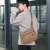 Multi-Layer Canvas Bag Men's Bag Large Capacity Leisure Bag Men's Horizontal Shoulder Bag Crossbody Bag Men's Bag Crossbody Backpack