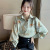 Design Sense Vintage Satin Printed Loose Long Sleeves Shirt for Women 20 New Shirt Chiffon Shirt Top for Women