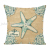 New Starfish Linen Digital Printed Pillowcase Support Custom Sofa Office Cushion Car Back