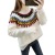 New round Neck Fur Ball Ethnic Style Pullover Sweater