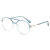 Small Sweet Potato Best-Seller on Douyin Retro Double Anti-Blu-ray Computer Glasses Source Manufacturers Plain Glasses 30062 Glasses