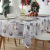 Cross-Border Foreign Trade Hot Selling Waterproof Christmas Tablecloth Household Hotel Holiday Decoration Tablecloth European Creative Table Cloth