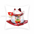 Lucky Cat Digital Printed Pillowcase Short Plush Sofa Cushion Bedroom Bedside Decoration Pillow Car Back