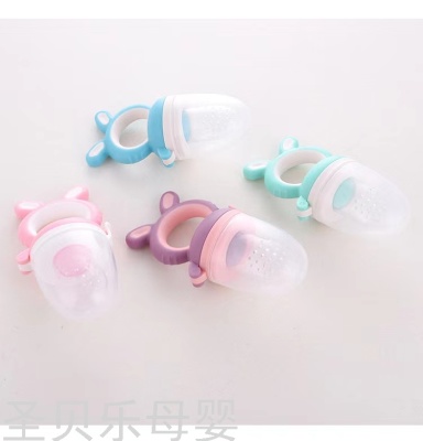 Baby Food Feeder Fruit and Vegetable Music Net Pocket Baby Pacifier Fruit and Vegetable Music Food Supplement Factory Direct Sales