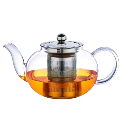 Heat-Resistant Glass Teapot Tea Brewing Pot Transparent Filter Tea Set Teapot Kung Fu Tea Cooker