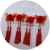 Children's Hairpin Headdress Trendy Chinese Style Red Shiny Hair Accessories Clips Ancient Style Tassel Han Chinese Clothing New Year Headdress Flower