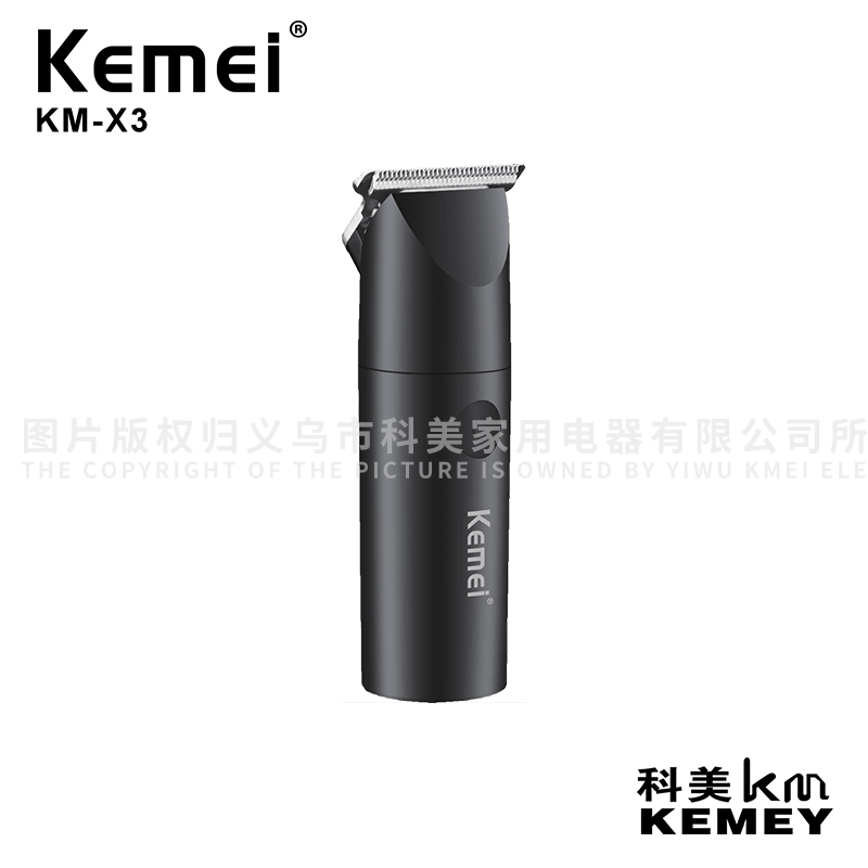 Cross-Border Factory Direct Supply Electric Clipper [Kemei/Kemei] Small Portable 0 Knife Distance Waterproof KM-X3 Mute