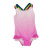 Children's Swimwear Girls' Baby One-Piece Swimwear Toddler Children Teens Triangle Cute Pink Gradient Hot Spring Swimsuit Female